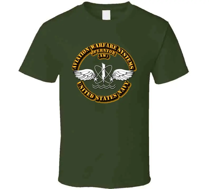 Navy - Rate - Aviation Warfare Systems Operator T Shirt 3