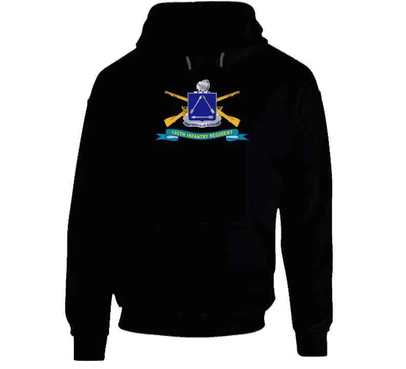 Classic crewneck tee, hoodie, long sleeve, and sweatshirt featuring the 180th Infantry Regiment's BR ribbon design - Image 9