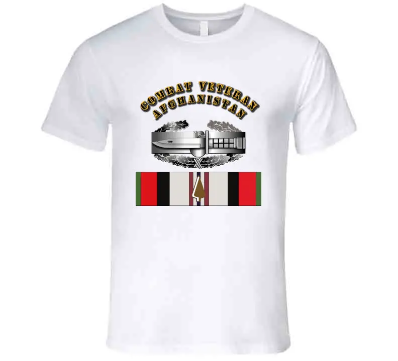 High-Quality T-Shirt Honoring Afghanistan Combat Veterans with Cab Design - Image 2