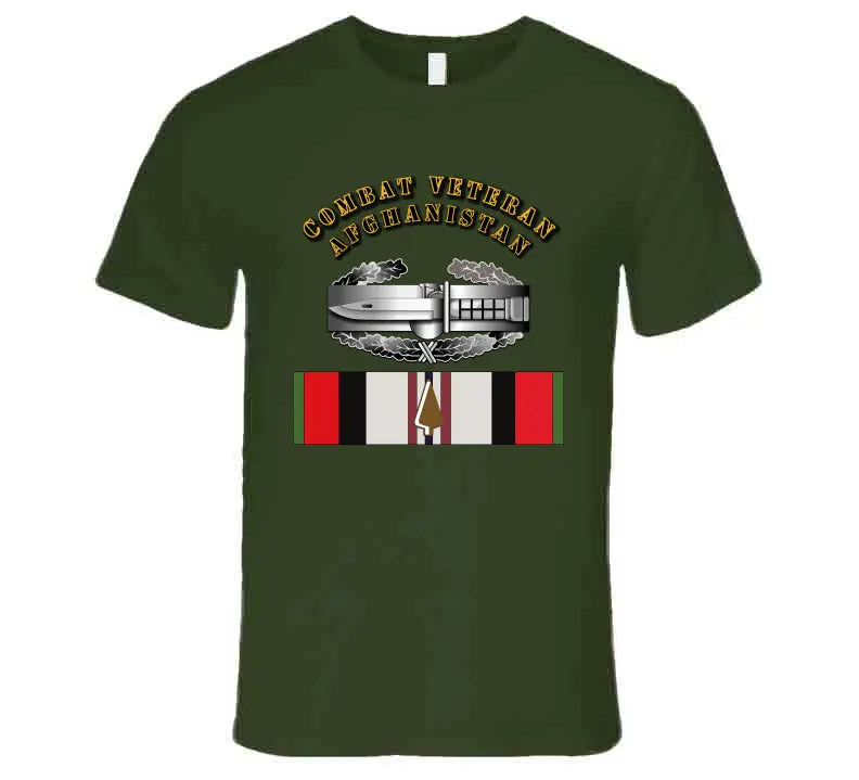 High-Quality T-Shirt Honoring Afghanistan Combat Veterans with Cab Design - Image 3