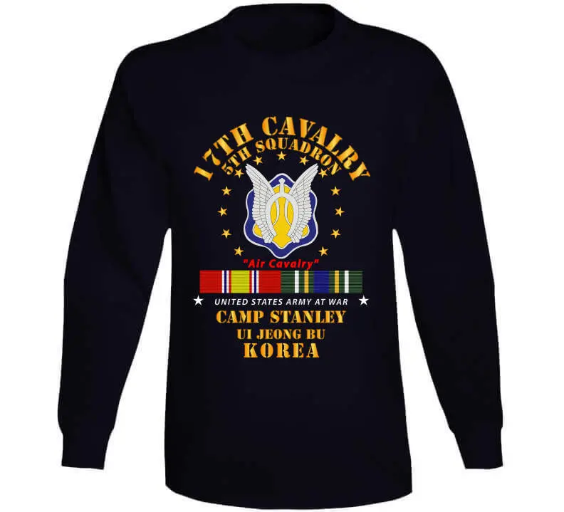 Vintage U.S. Army 5th Squadron, 17th Cavalry Air Cavalry T-Shirt – Camp Stanley, South Korea (KDMS Service) - Image 12