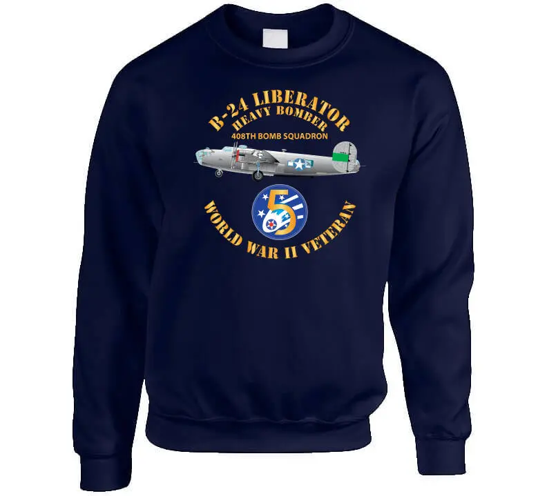 AAC 22BG 408TH BS B-24 5TH AF X 300 Premium Cotton T-Shirt – Crew Neck, Sweatshirt, Hoodie & Long Sleeve Options - Image 7