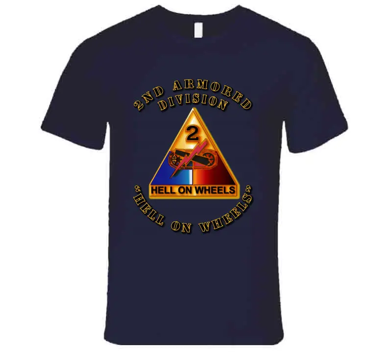 Premium Hell on Wheels T-Shirt Featuring 2nd Armored Division SSI - Image 4