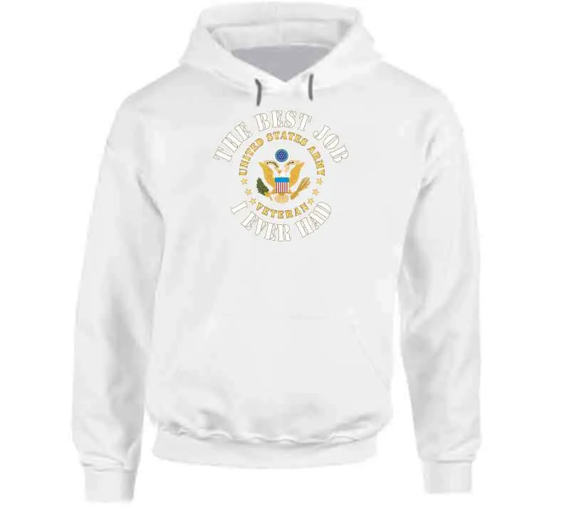 Veteran Appreciation T-Shirt – 'The Best Job I Ever Had' with USA Army Emblem - Image 11