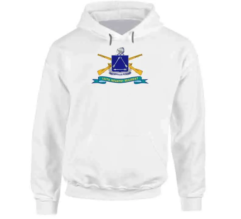 Classic crewneck tee, hoodie, long sleeve, and sweatshirt featuring the 180th Infantry Regiment's BR ribbon design - Image 11