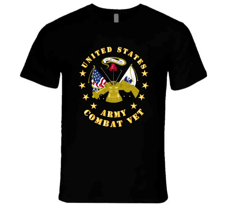 Emblem - Us Army Center - Combat Veteran - T-Shirts - Premium 1
