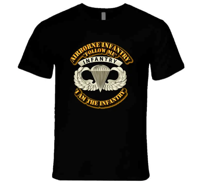 Airborne Badge - Infantry - Follow Me I Am The Infantry - T-Shirts - Premium 1