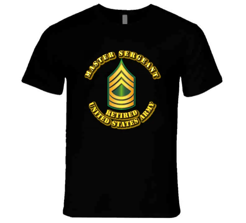 Master Sergeant - E8 - W Text - Retired - T-Shirts - Premium 1