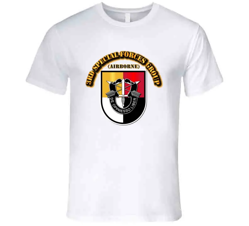 High-Quality Tactical T-Shirts Featuring 3rd Special Forces Group Flash Design