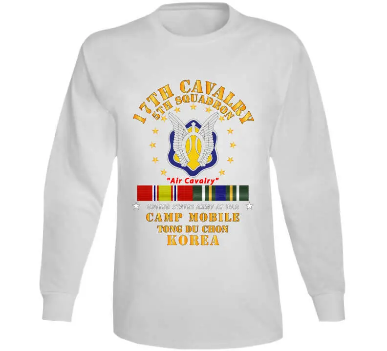 Vintage Military T-Shirt Honoring the 5th Squadron, 17th Cavalry Regiment – Air Cavalry Unit Deployed to Camp Mobile, Korea - Image 14