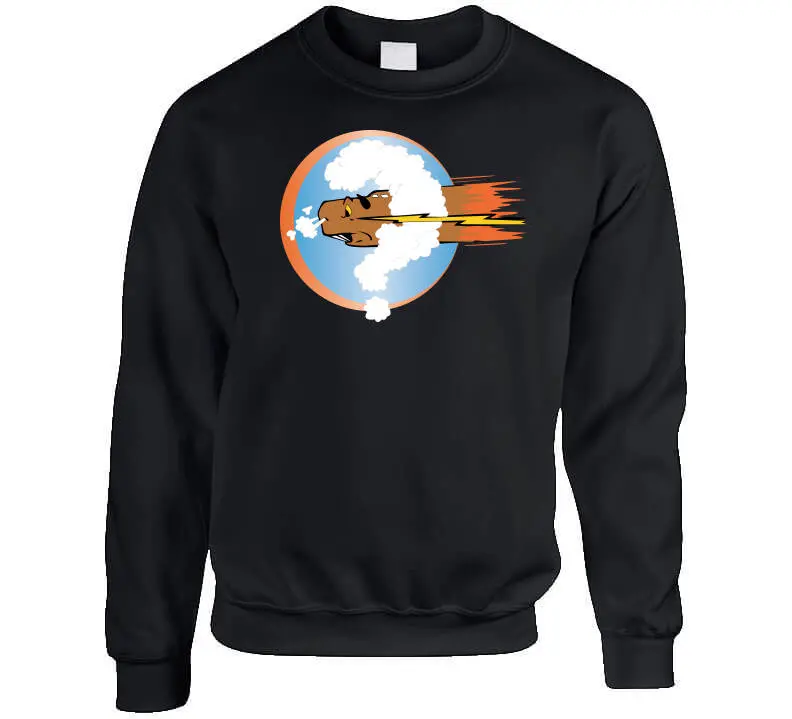 Vintage-inspired apparel honoring the 754th Bombardment Squadron of the 458th Bomb Group stationed in England during WWII—available as a classic T-shirt, crewneck sweatshirt, hoodie, or long-sleeve top. - Image 6