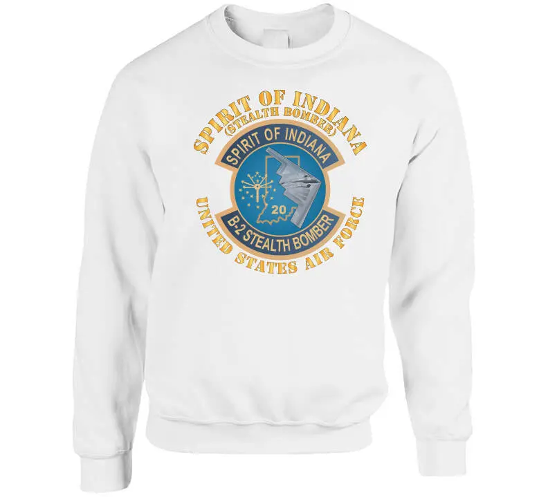 USAF B-2 Spirit of Indiana Stealth Bomber X300 Graphic T-Shirt - Image 9