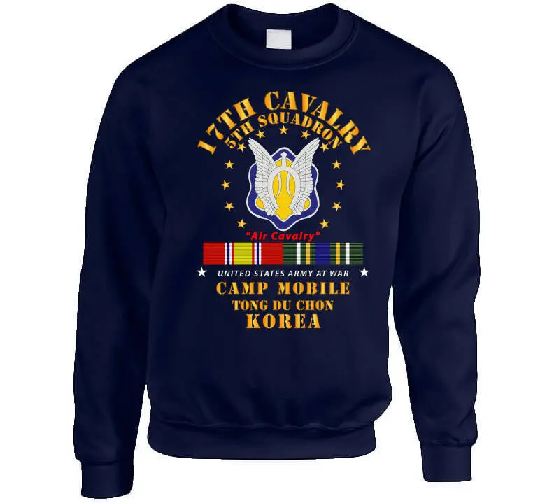 Vintage Military T-Shirt Honoring the 5th Squadron, 17th Cavalry Regiment – Air Cavalry Unit Deployed to Camp Mobile, Korea - Image 7