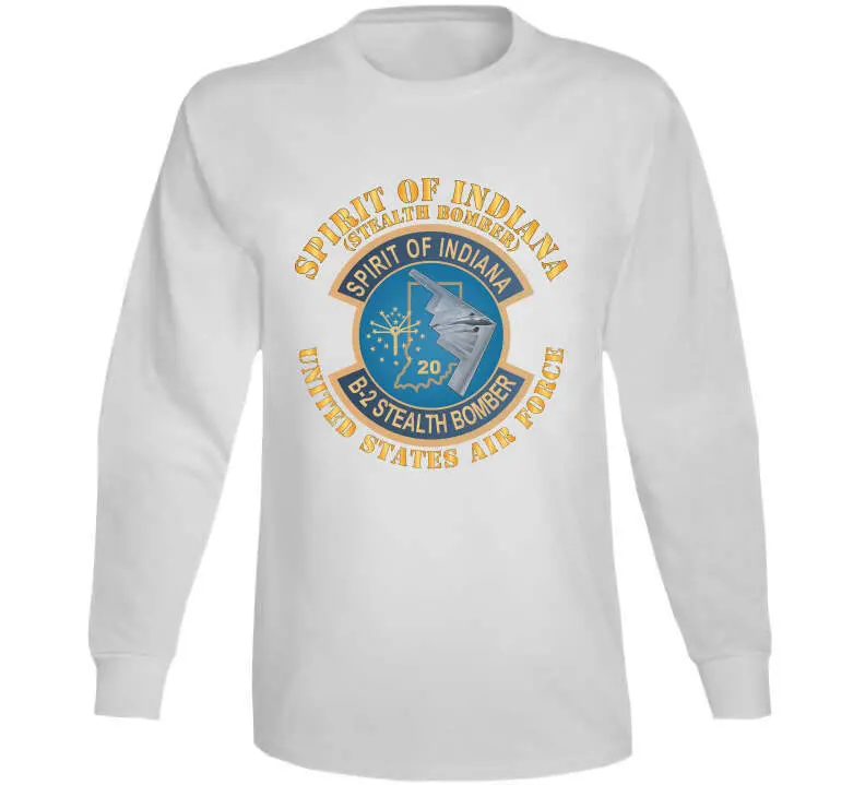 USAF B-2 Spirit of Indiana Stealth Bomber X300 Graphic T-Shirt - Image 15
