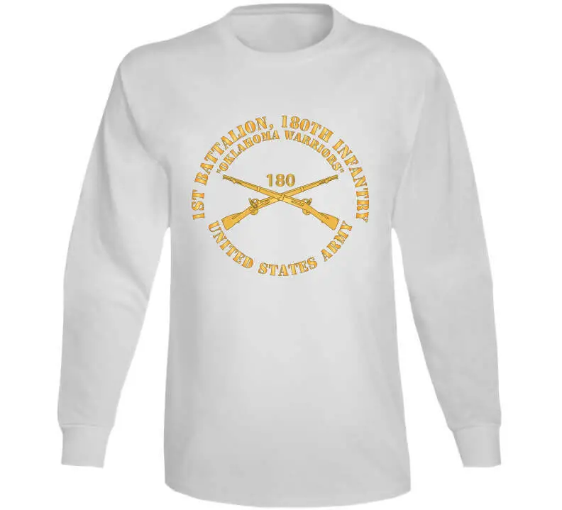 Classic crewneck tee, hoodie, long-sleeve shirt, and sweatshirt honoring the 180th Infantry Regiment — Oklahoma's proud U.S. Army unit - Image 14