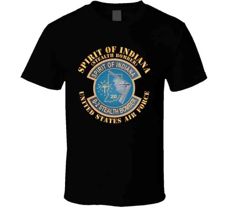Usaf - B2 - Spirit Of Indiana - Stealth Bomber X 300 T Shirt 2