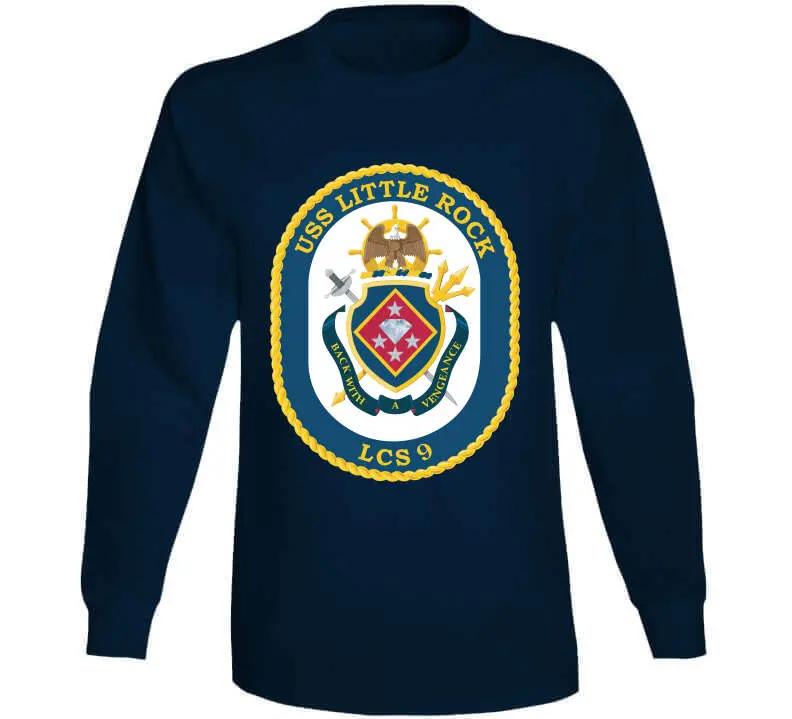 USS Little Rock (LCS-9) Navy-Inspired Classic T-Shirt, Crewneck Sweatshirt, Hoodie, and Long-Sleeve Top - Image 13