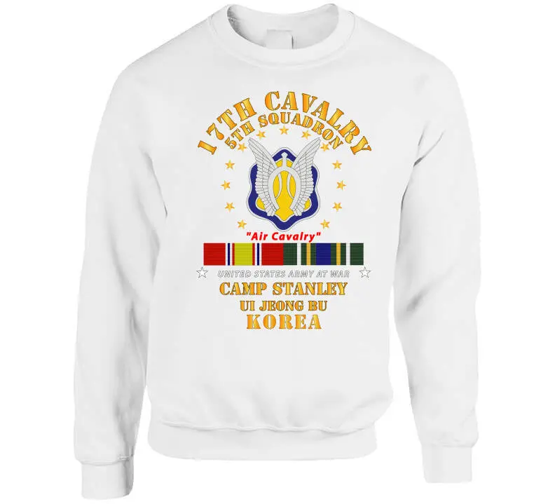 Vintage U.S. Army 5th Squadron, 17th Cavalry Air Cavalry T-Shirt – Camp Stanley, South Korea (KDMS Service) - Image 8
