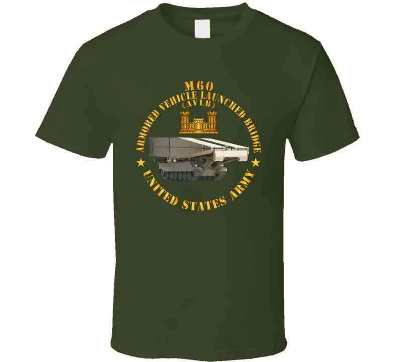 M60 Armored Vehicle Launched Bridge (Avlb) W Eng Br X 300 T Shirt 2