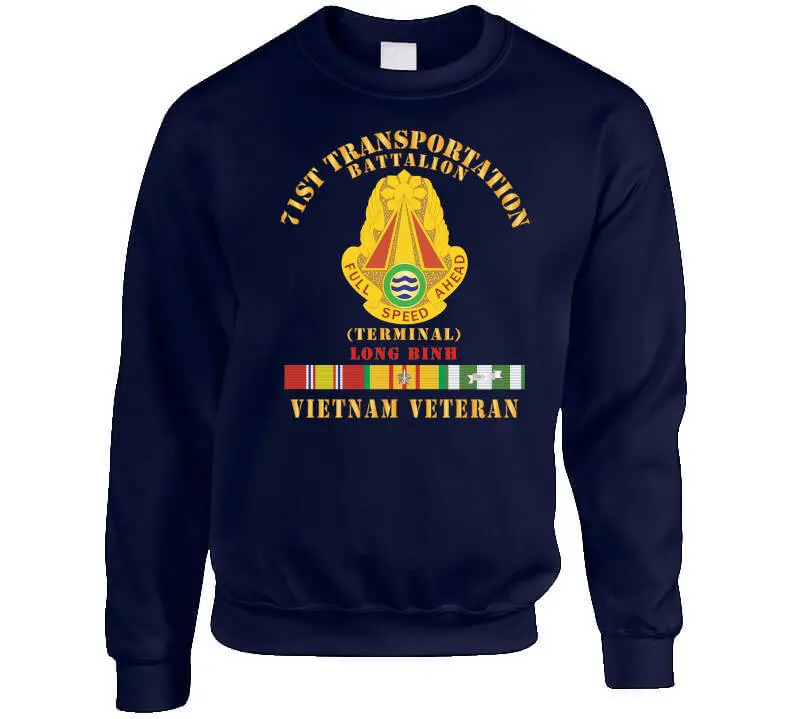 Vietnam War Veteran T-Shirt Honoring the 71st Transportation Battalion at Long Binh Terminal - Image 7