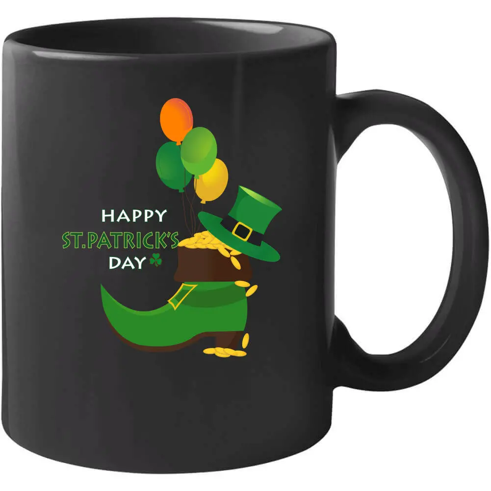 St. Patrick's Day Leprechaun Shoe Sweatshirt with Gold Coins Design - Image 15