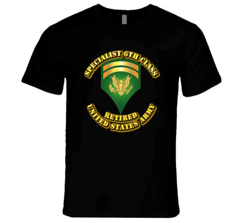 Specialist 6 - W Text - Retired - T-Shirts - Premium 1
