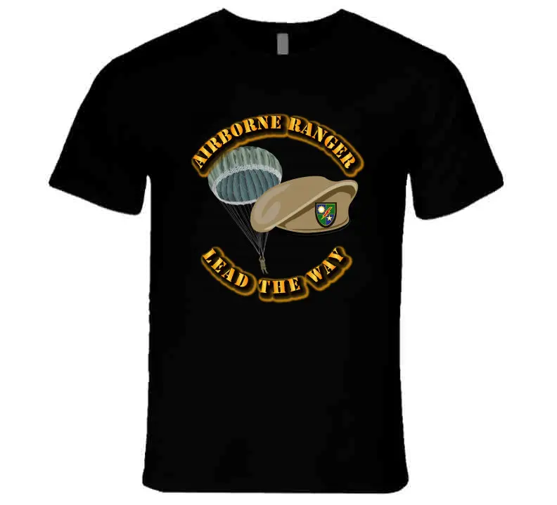 Sof - Airborne Ranger - Beret - Lead The Way W Paratroop - T-Shirts - Premium 1