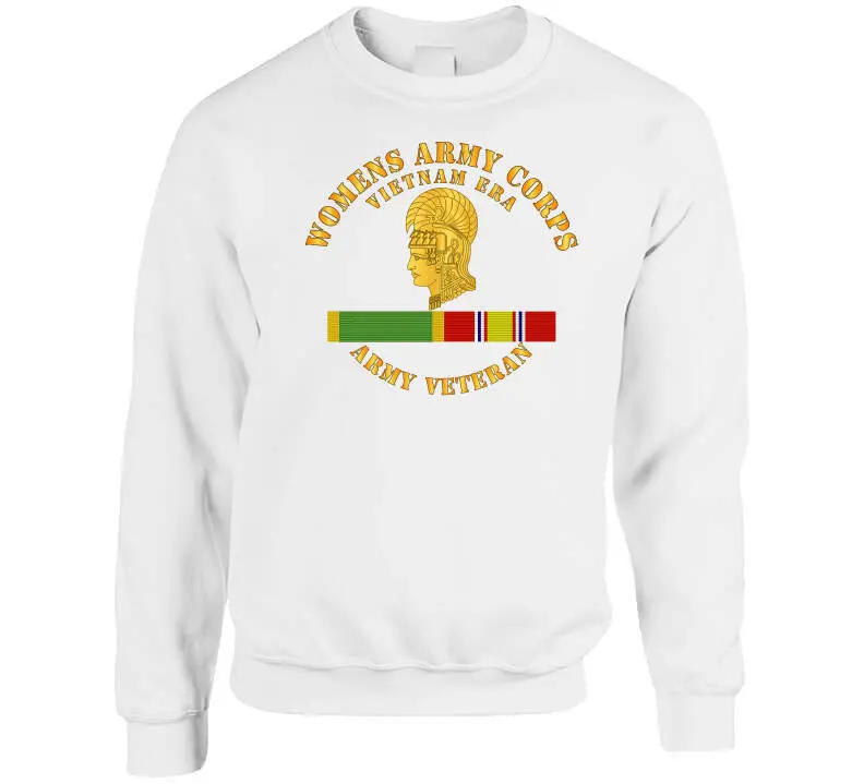 Vietnam-Era Women's Army Corps Long Sleeve T-Shirt with WAC and NDMS Insignia - Image 11