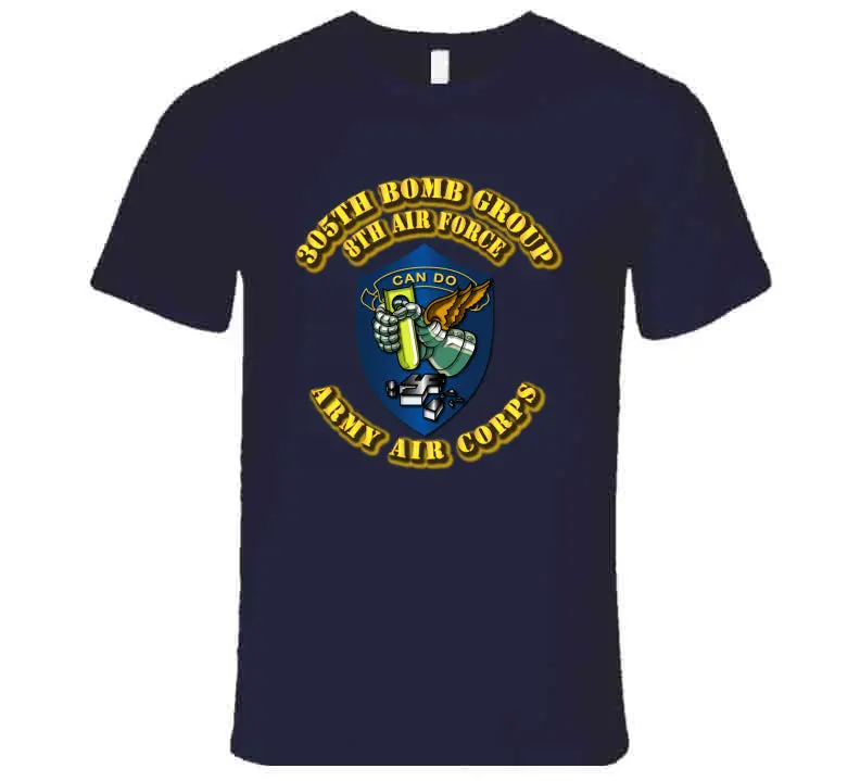 AAC 305th Bomb Group Vintage Military T-Shirt - Image 9
