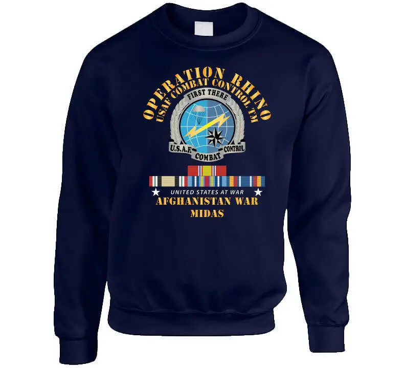 Special Operations Forces Operation Rhino Afghanistan commemorative T-shirt honoring USAF Combat Control Team members with Midas X-300 mission insignia - Image 8