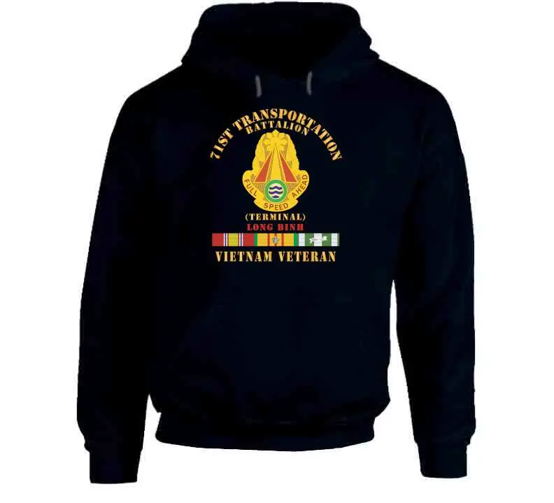 Vietnam War Veteran T-Shirt Honoring the 71st Transportation Battalion at Long Binh Terminal - Image 10
