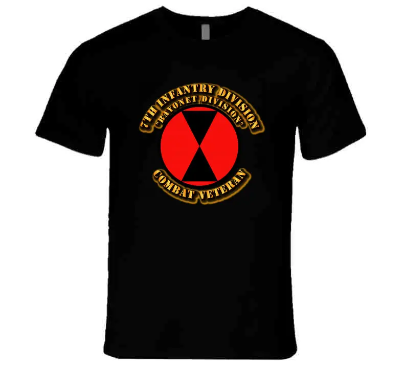 7Th Infantry Division - Bayonet Div - Cbt Vet - T-Shirts - Premium 1