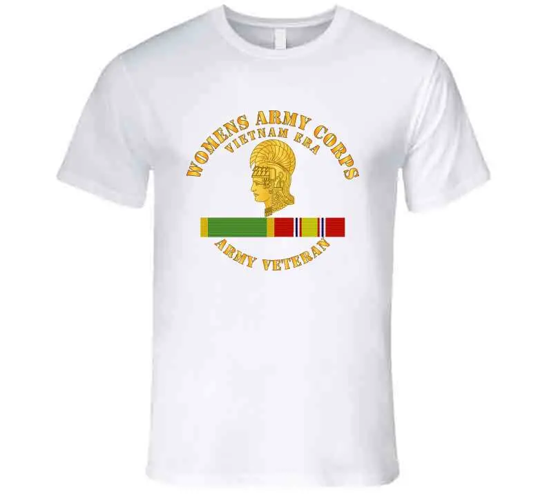 Vietnam-Era Women's Army Corps Long Sleeve T-Shirt with WAC and NDMS Insignia - Image 20