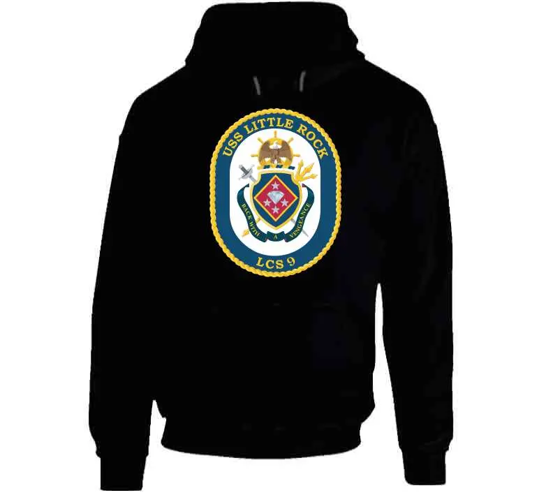 USS Little Rock (LCS-9) Navy-Inspired Classic T-Shirt, Crewneck Sweatshirt, Hoodie, and Long-Sleeve Top - Image 9