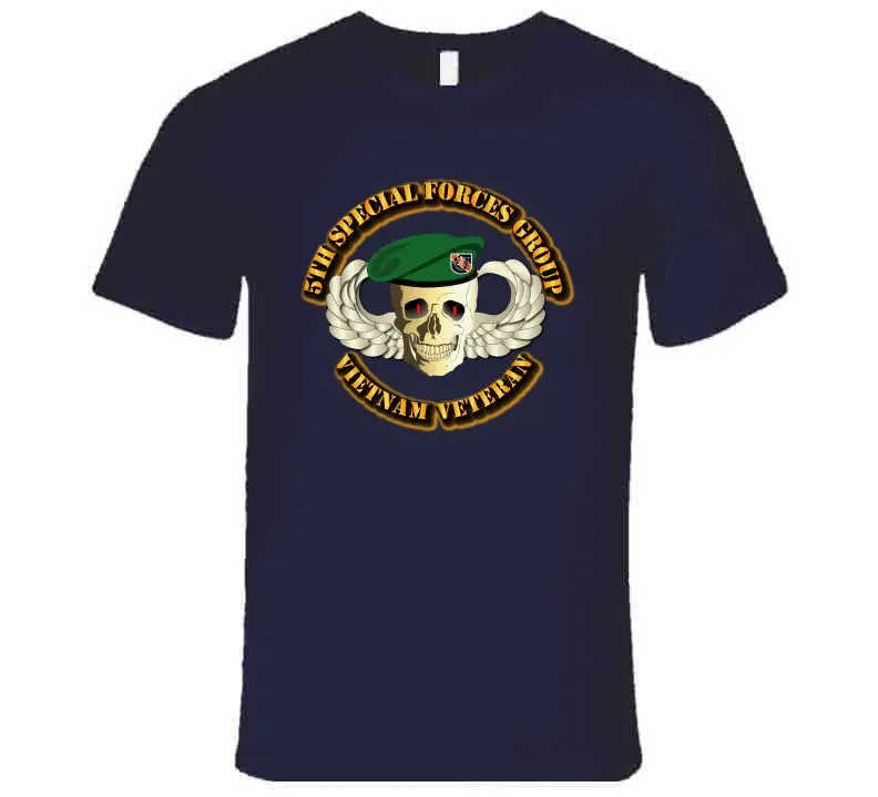 5Th Special Forces Group - Skill Wings Beret - T-Shirts - Premium 4