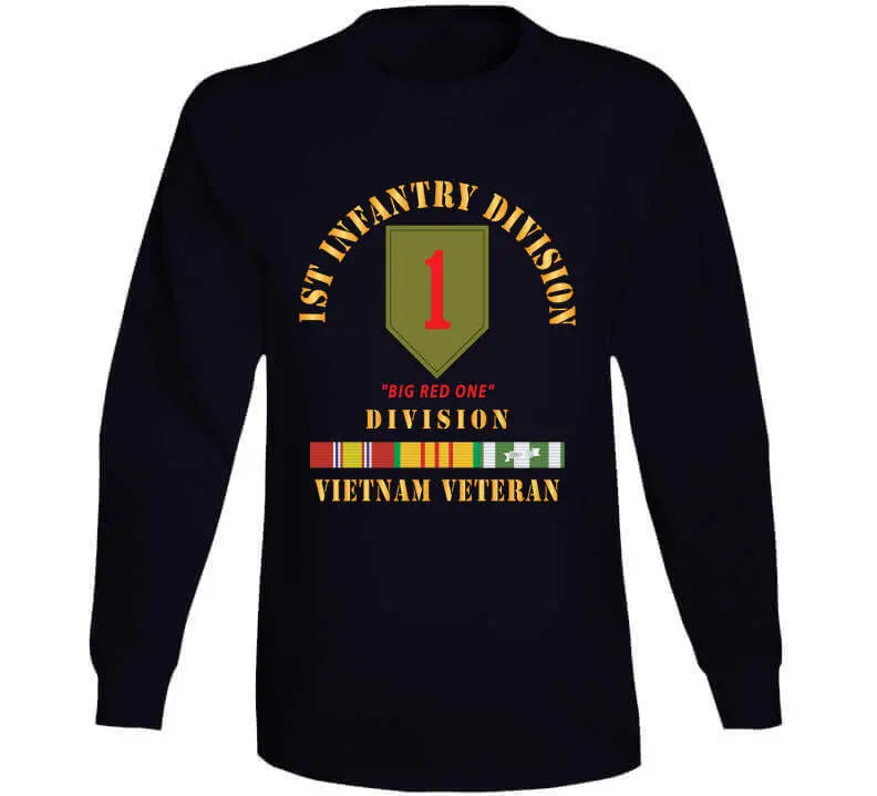Authentic Army 1st Infantry Division 'Big Red One' Vietnam War Veteran T-Shirt Featuring VN Service Bar - Image 13