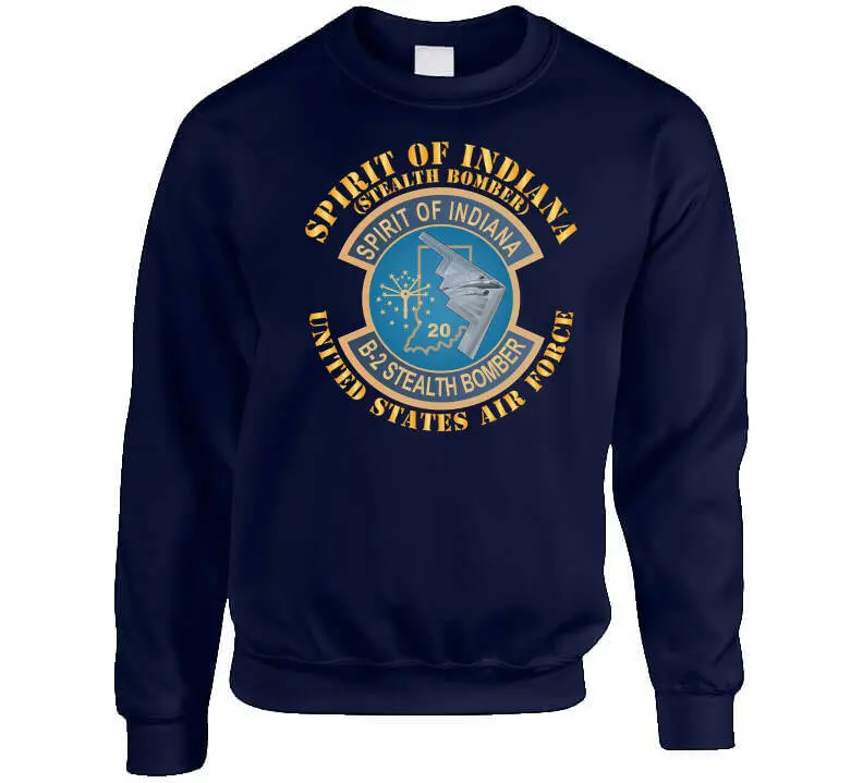 USAF B-2 Spirit of Indiana Stealth Bomber X300 Graphic T-Shirt - Image 8