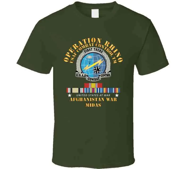 Sof - Operation Rhino - Afghanistan - Usaf Combat Control W Svc - Midas X 300 T Shirt 3