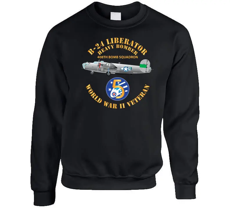 AAC 22BG 408TH BS B-24 5TH AF X 300 Premium Cotton T-Shirt – Crew Neck, Sweatshirt, Hoodie & Long Sleeve Options - Image 6