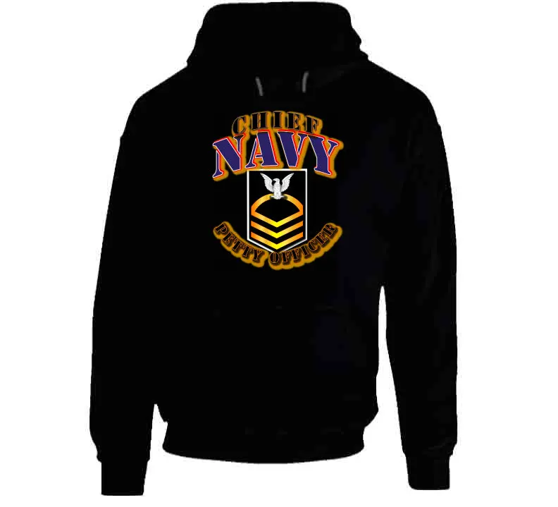 Navy - Rank - E7 - Cpo - Hoodie 1