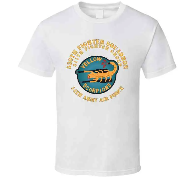 Aac - 530Th Fighter Squadron 311Th Fighter Group 14Th Army Air Force X 300 T Shirt 5