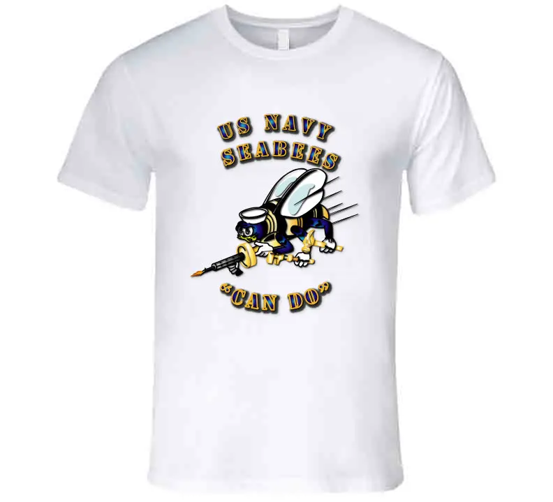 Navy Seabees 'Can Do' Premium T-Shirt - Image 2