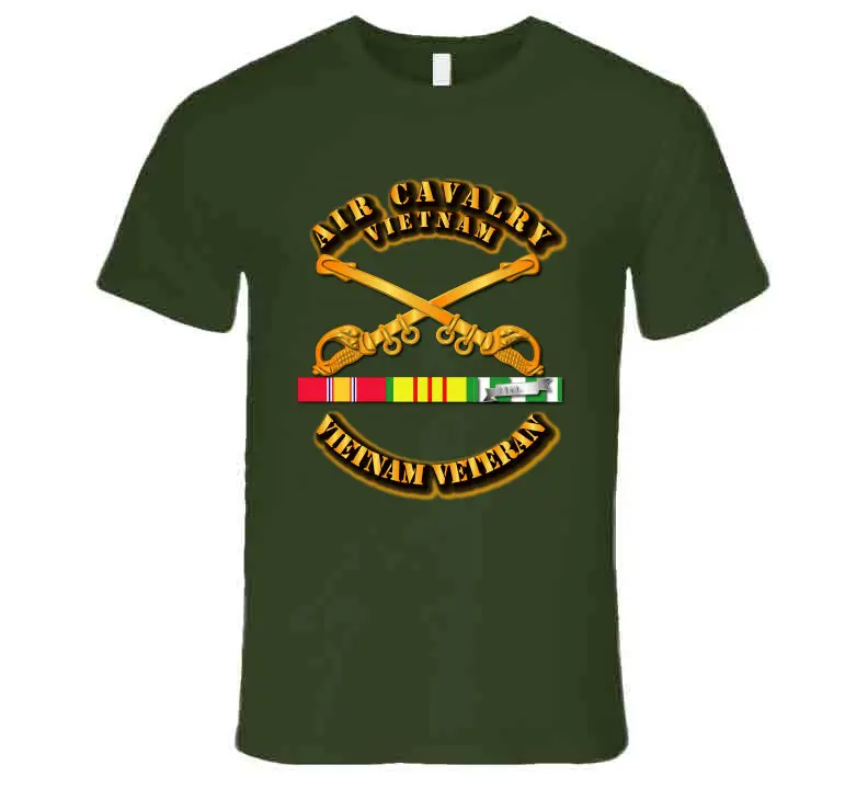 Air Cavalry W Vietnam Svc Ribbons - T-Shirts - Premium 3