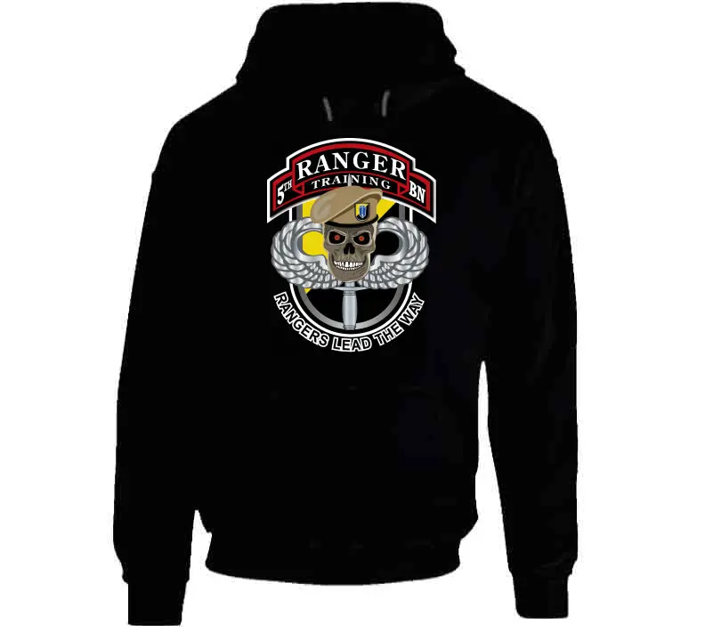 Sof - 5Th Ranger Tng Bn W Skull - Beret - Sm - Hoodie 1