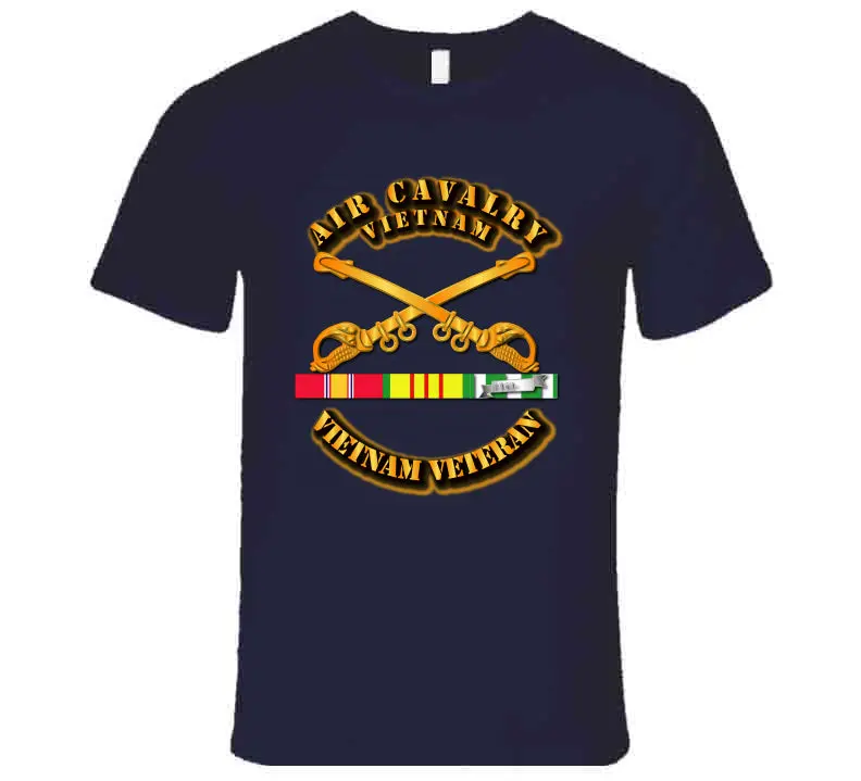 Air Cavalry W Vietnam Svc Ribbons - T-Shirts - Premium 4