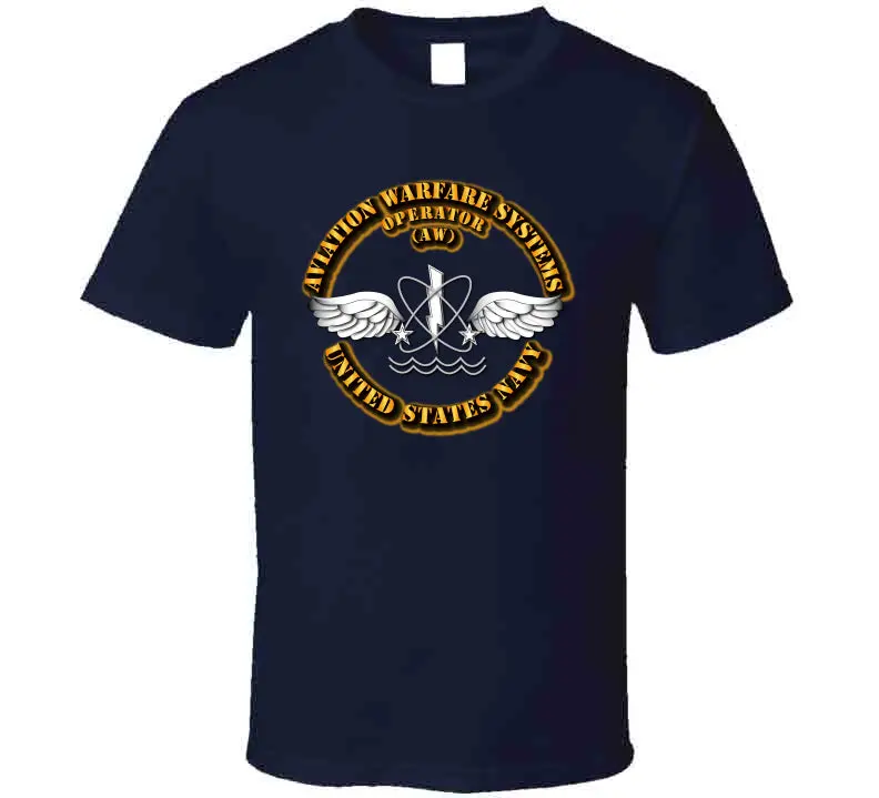 Navy - Rate - Aviation Warfare Systems Operator T Shirt 4
