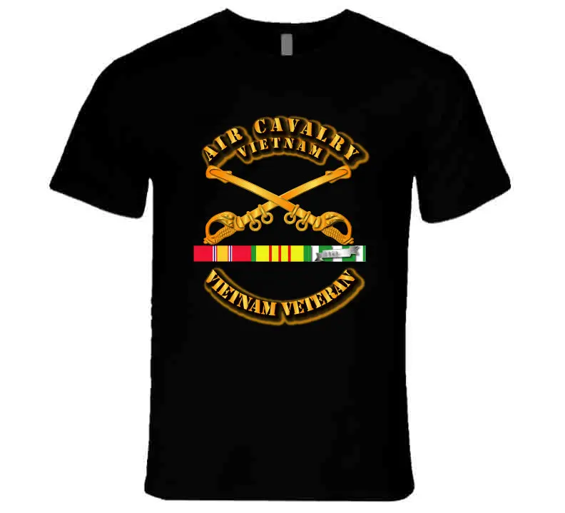 Air Cavalry W Vietnam Svc Ribbons - T-Shirts - Premium 1