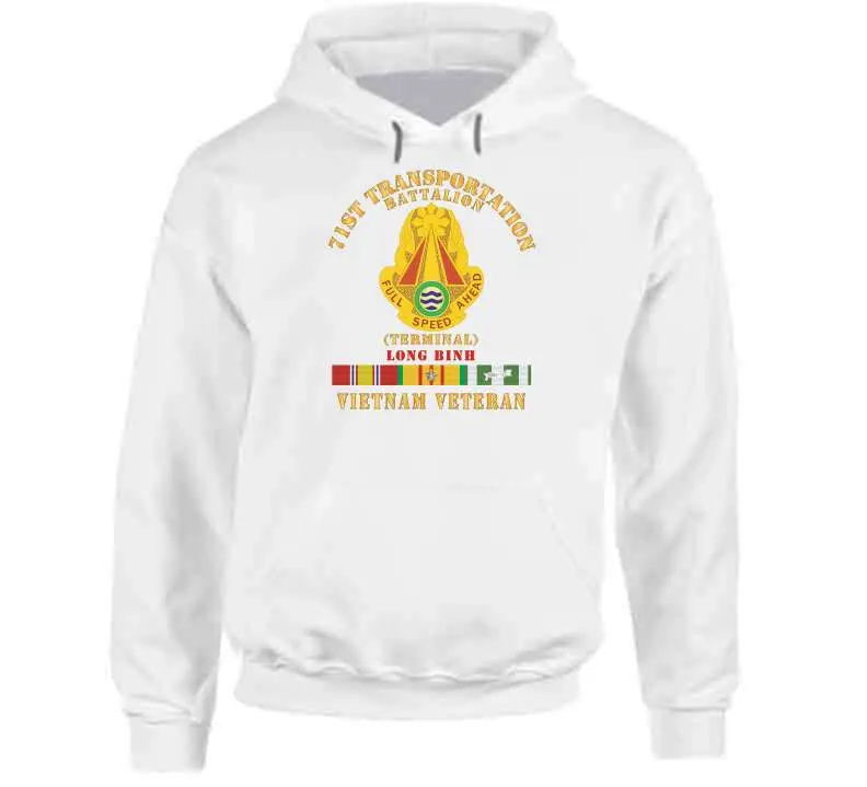 Vietnam War Veteran T-Shirt Honoring the 71st Transportation Battalion at Long Binh Terminal - Image 11