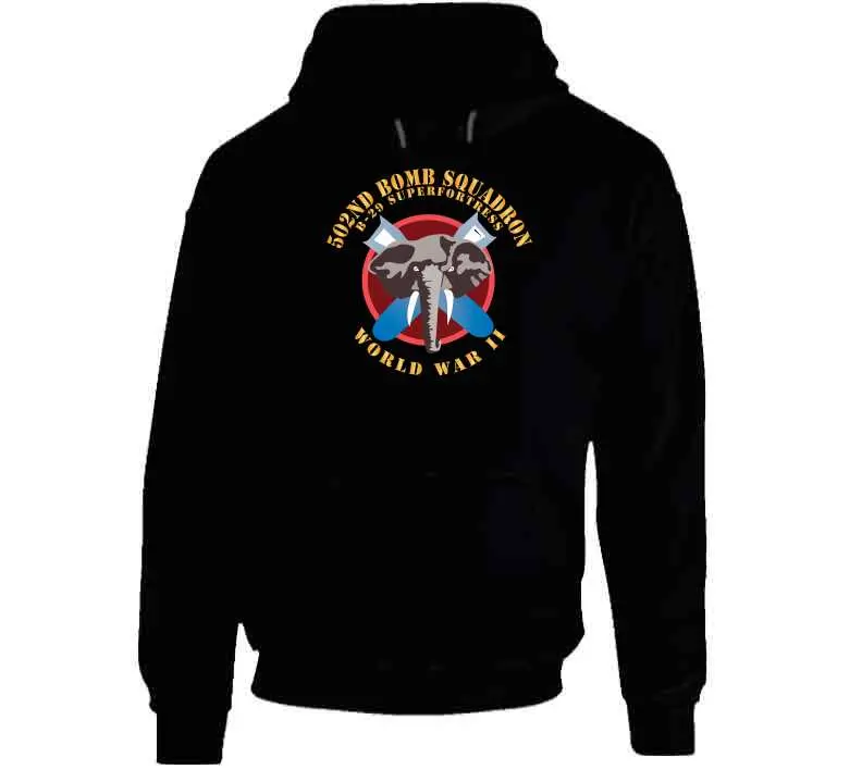 502Nd Bomb Squadron - B-29 Superfortress - World War Ii - Hoodie 1