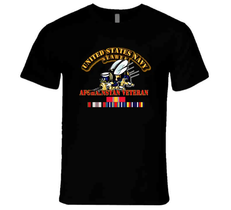 Navy - Seabee - Afghanistan Veteran - T-Shirts - Premium 1